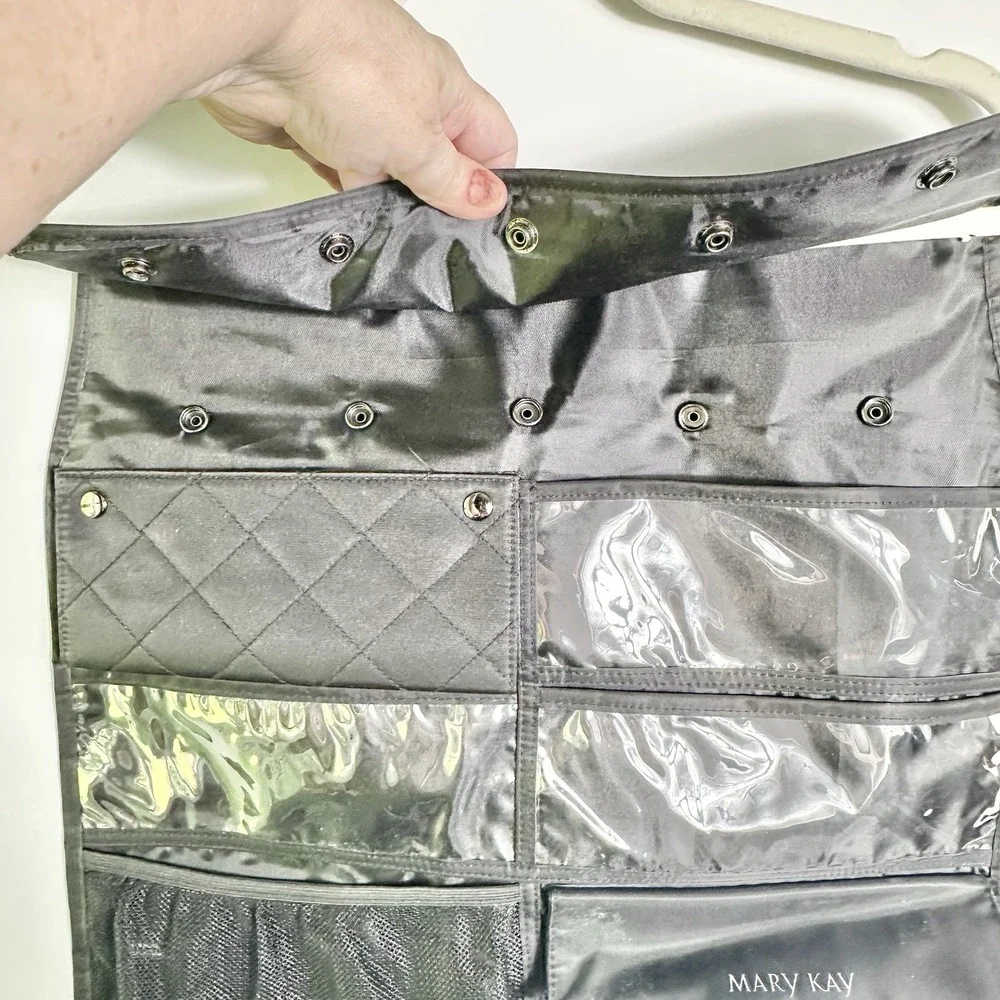 Mary Kay Hanging Cosmetic‎ Organizer Travel Makeup Storage Bag Black 32x18